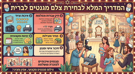 המדריך המלא לבחירת צלם מגנטים לברית