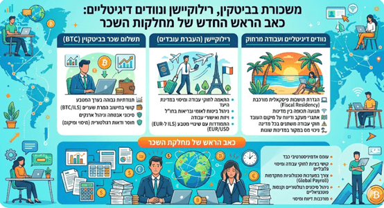 משכורת בביטקוין, רילוקיישן ונוודים דיגיטליים: כאב הראש החדש של מחלקות השכר