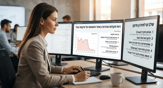 איך להתמודד עם תקלות טכניות באתר שגורמות לירידה במיקומים בתוצאות החיפוש של גוגל