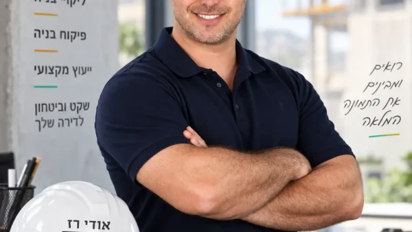 מהנדס בניין מבצע בדיקת ליקויי בנייה ומומים נסתרים בדירה חדשה